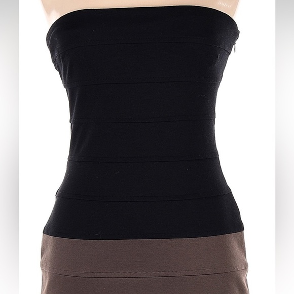 Vintage Cache Strapless Bodycon Bandage Cocktail Party Fitted Dress Size 6 S - Picture 3 of 6